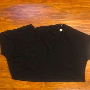 Super soft Express v neck tee with back cutout